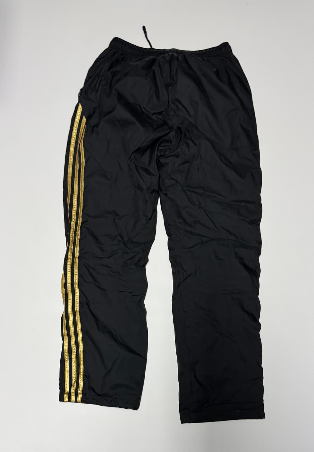 아디다스 올드스쿨 블랙 골드 트레이닝 와이드 트랙팬츠 L 상품이미지2