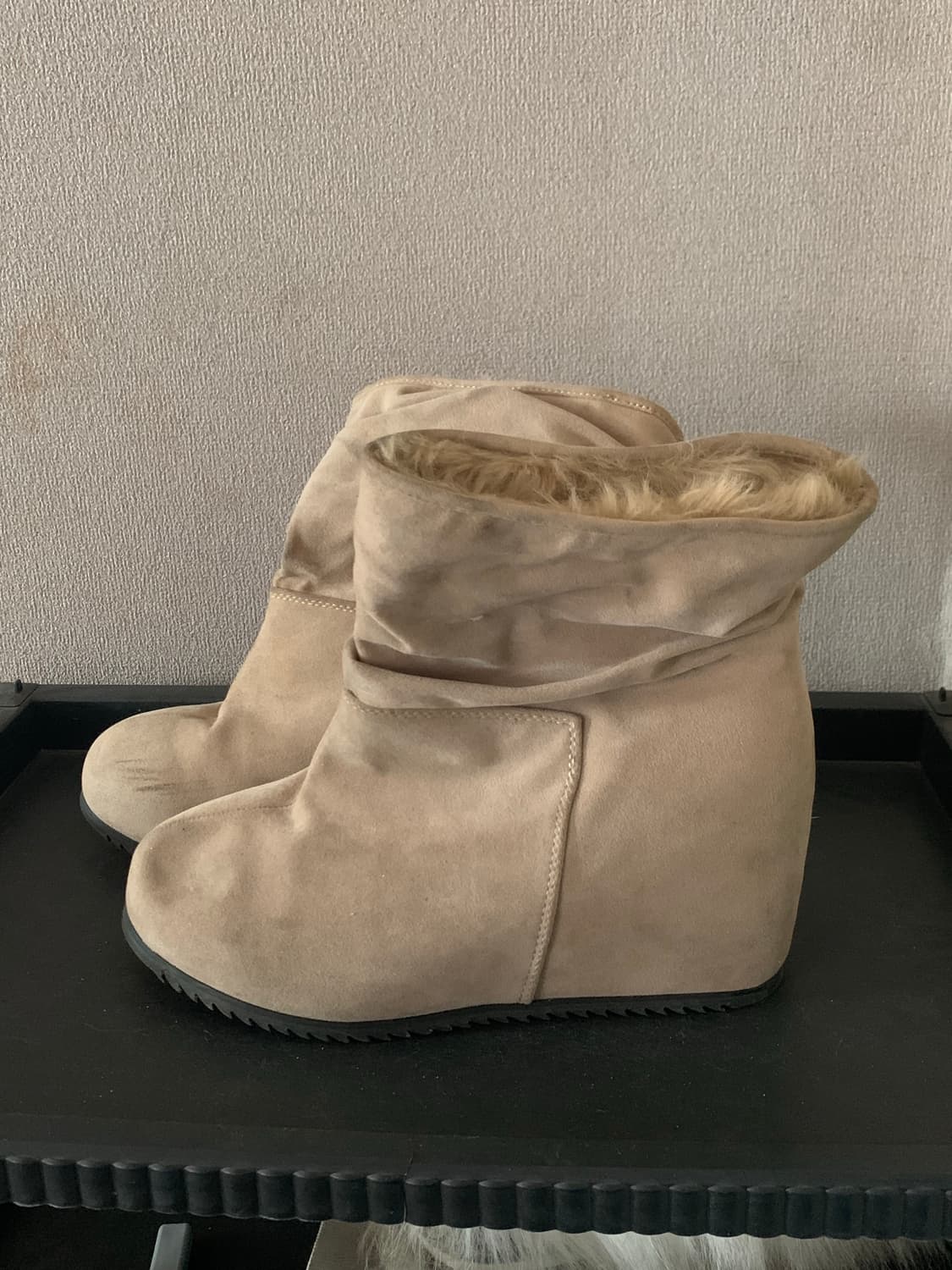 빈티지 스웨이드 웨지힐 240 상품이미지1