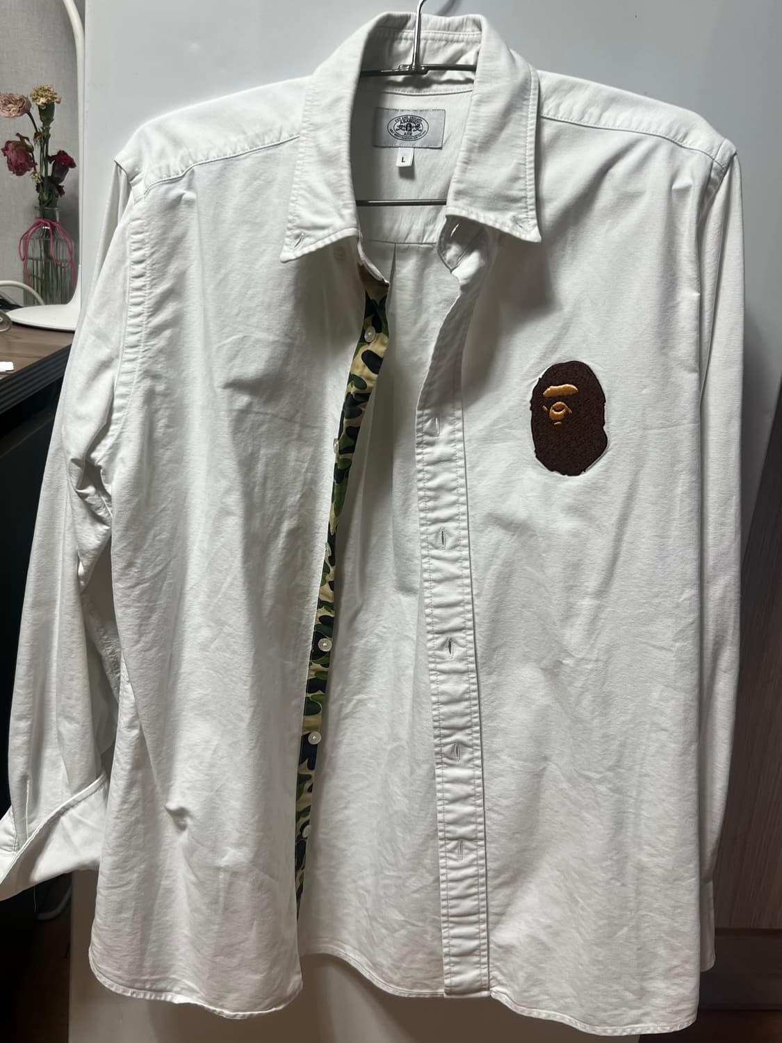 베이프 옥스포드 BD 셔츠 L 상품이미지1