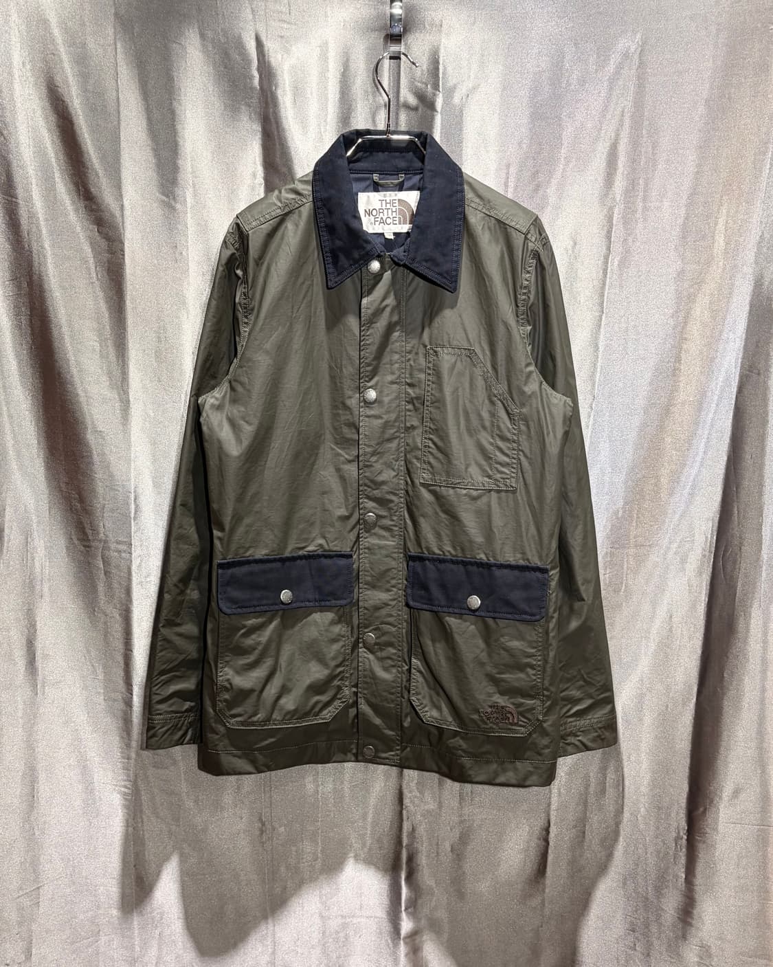 L 노스페이스 왁스 나일론 카키 야상 자켓 상품이미지2