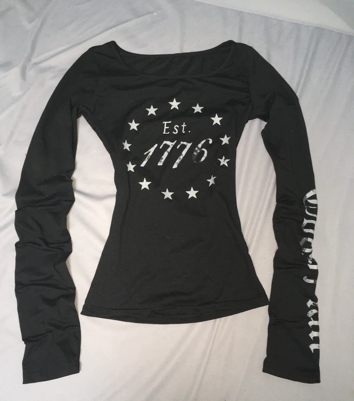 고딕펑크십자가딱붙긴팔티셔츠 상품이미지2