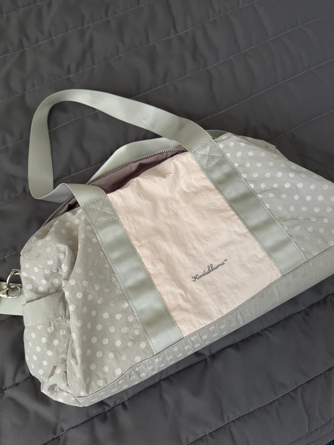 허그유어스킨 허유스 코리락쿠마 멀티 더플백 핑크 상품이미지3