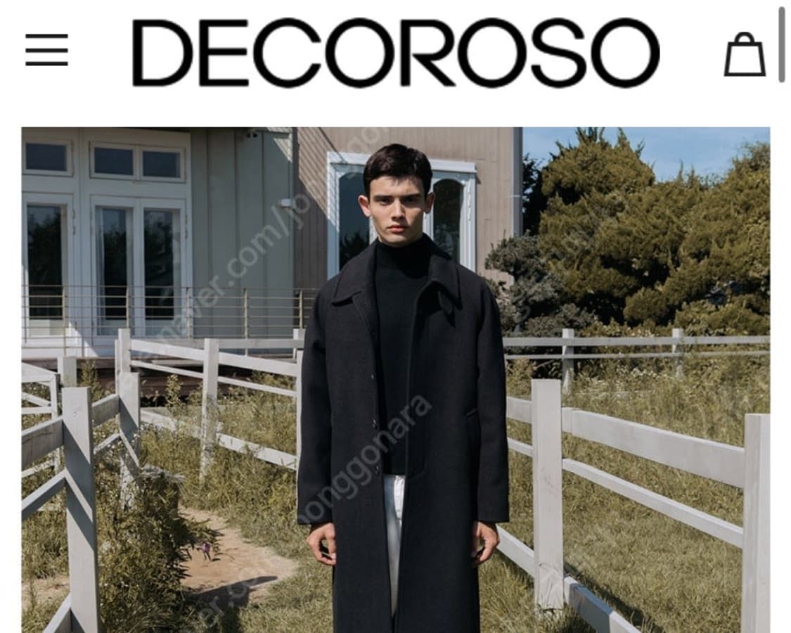 데꼬로소 울 발마칸 코트 사이즈 1 상품이미지1