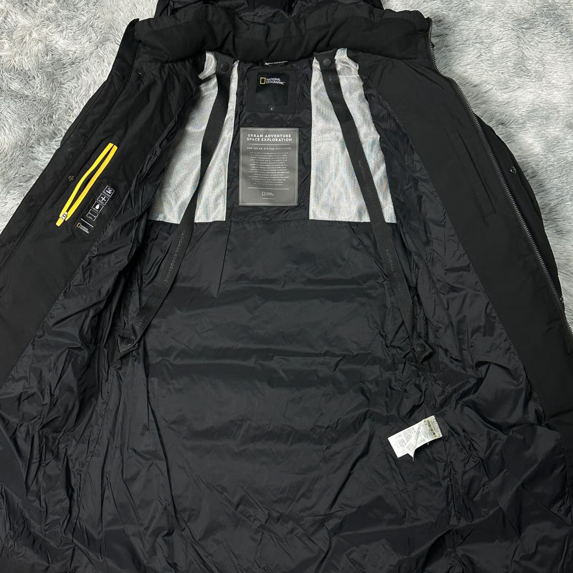 내셔널지오그래픽 다운 블랙 롱패딩 s 상품이미지5