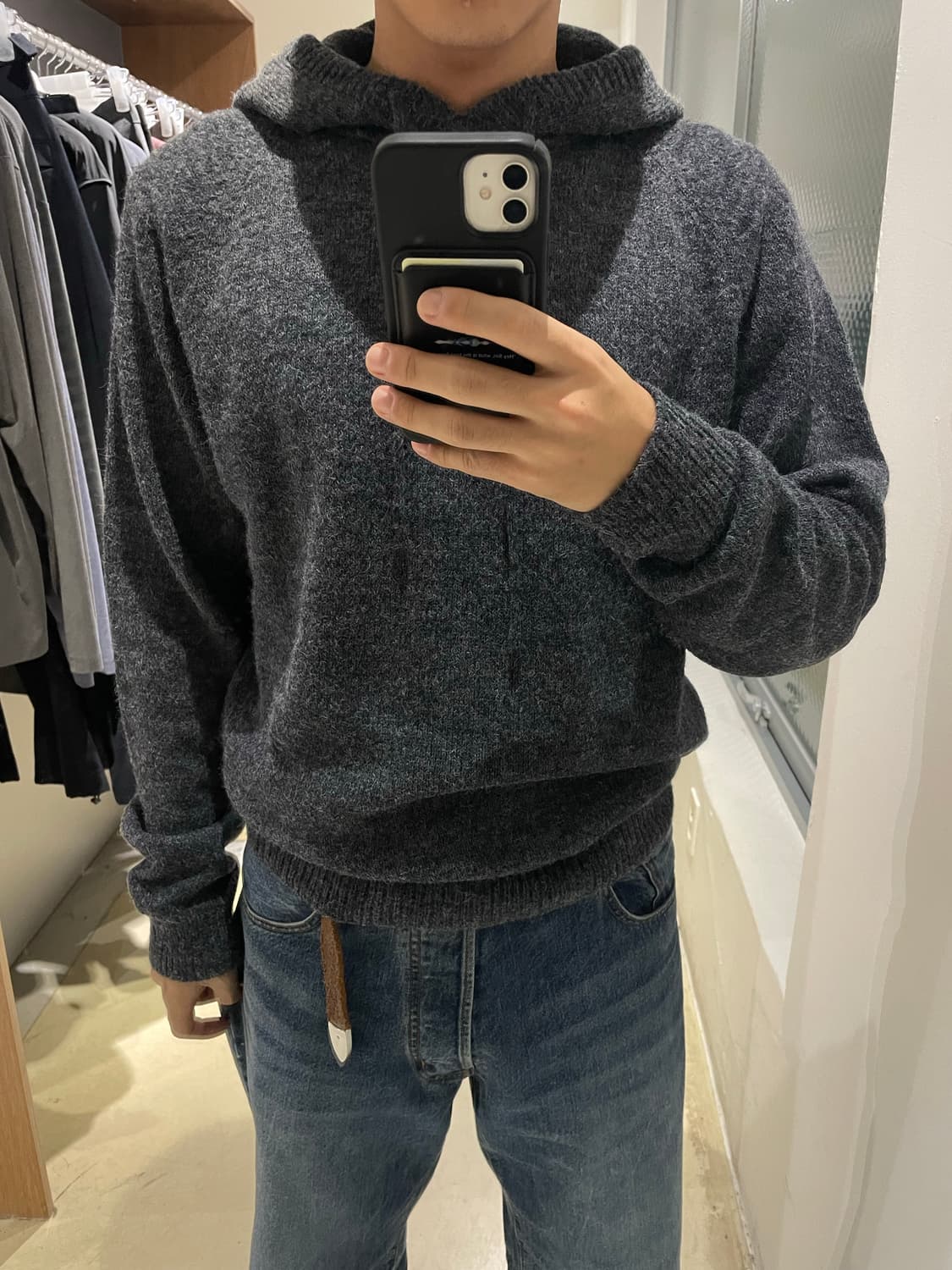 해칭룸 니트 후드 상품이미지1