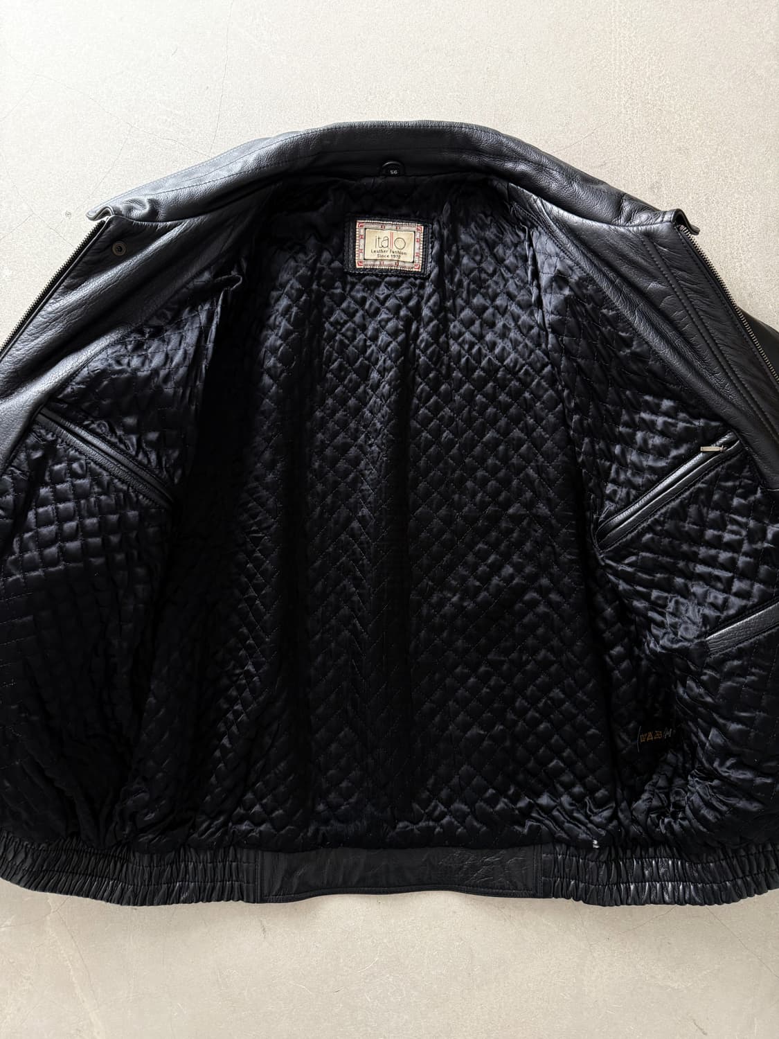 Vintage Genuine Leather Bomber Jacket 상품이미지7