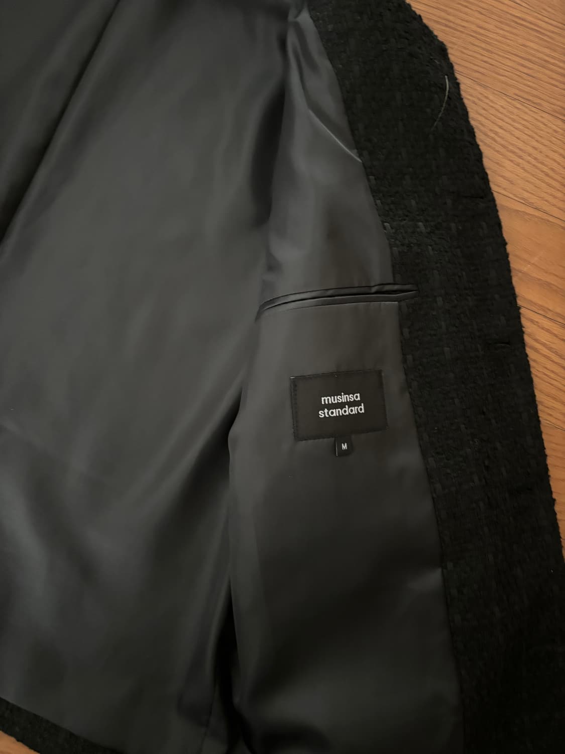 무신사 스탠다드 트위드 자켓 블랙 상품이미지3