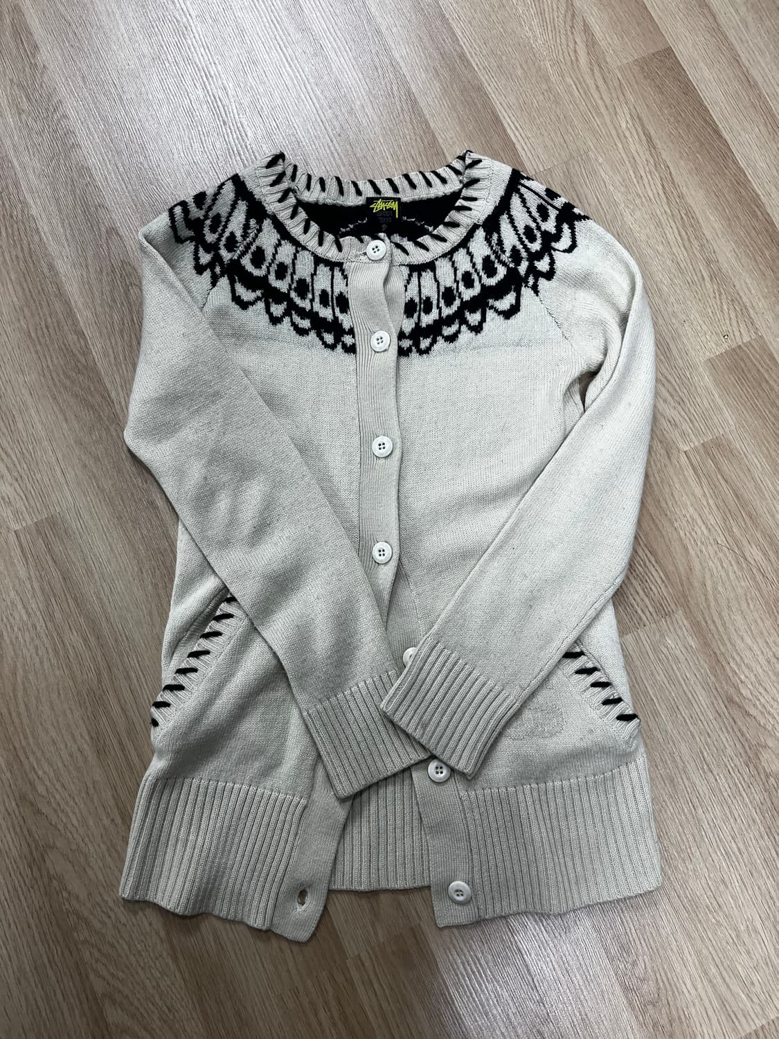 Stussy Japan vintage knit cardigan 상품이미지1