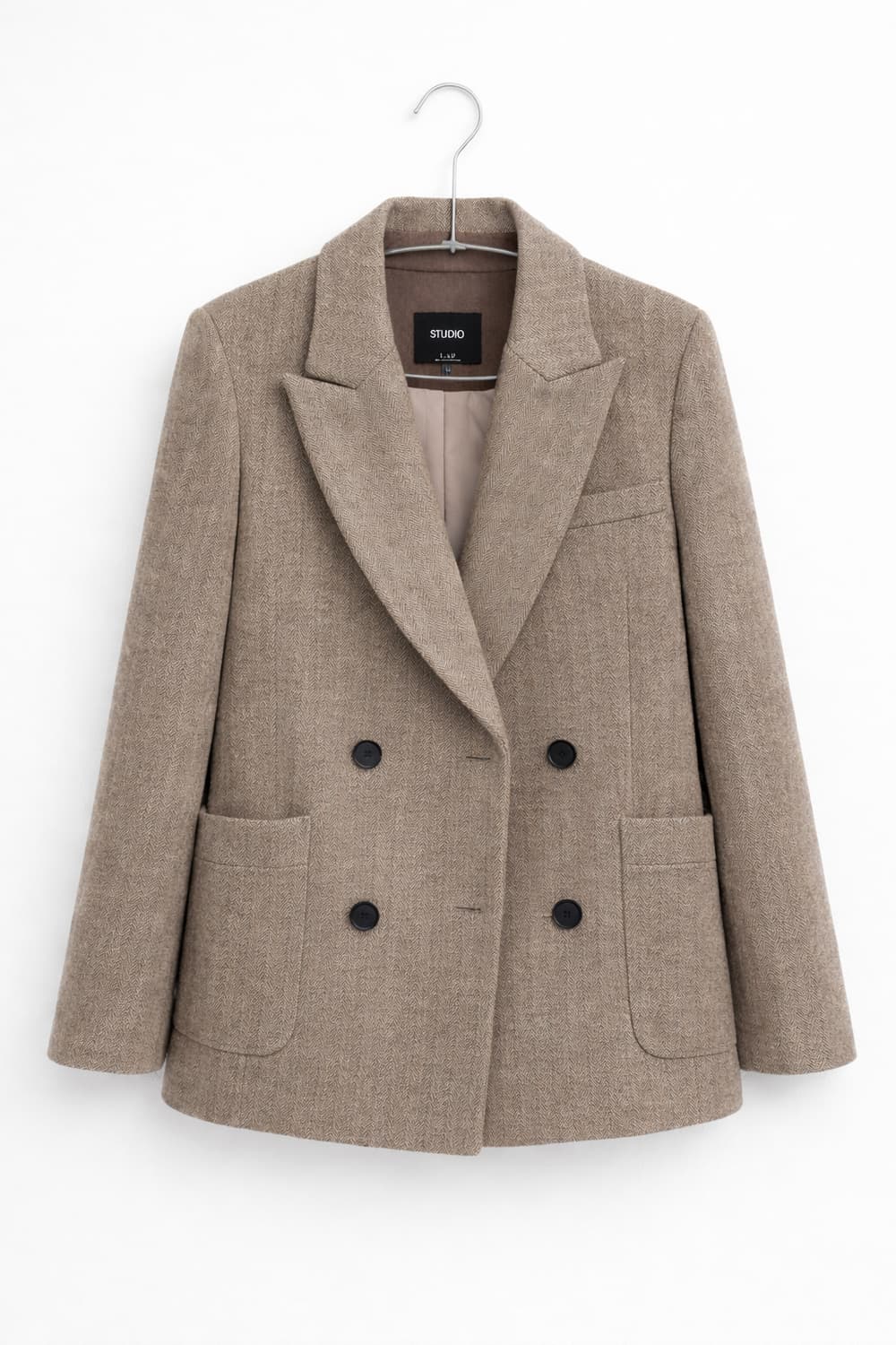 스튜디오LAP 헤링본 울자켓 상품이미지1