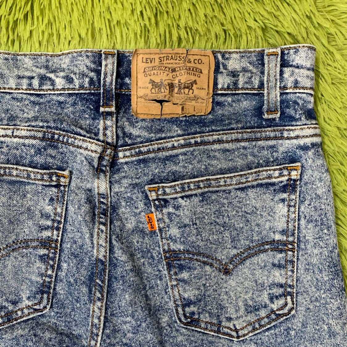 [31] 80's 리바이스 511 오렌지탭 데님팬츠 Made In USA 상품이미지1