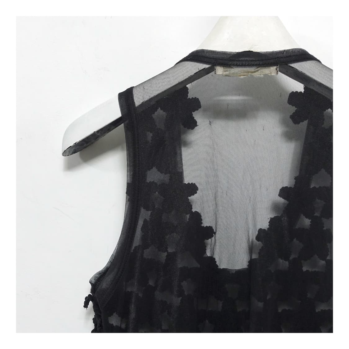 [S]CommedesGarcons 꼼데가르송 플라워 크로셰 시스루 베스트 상품이미지7