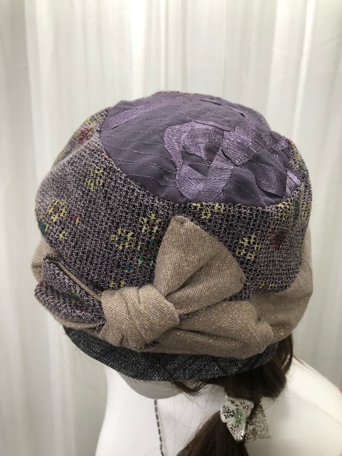 ribbon point patch beanie 상품이미지4