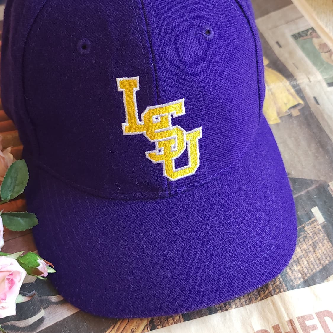 90s 빈티지 모자 미국 대학 스포츠 팀 빈티지 울캡 lsu tigers 상품이미지3