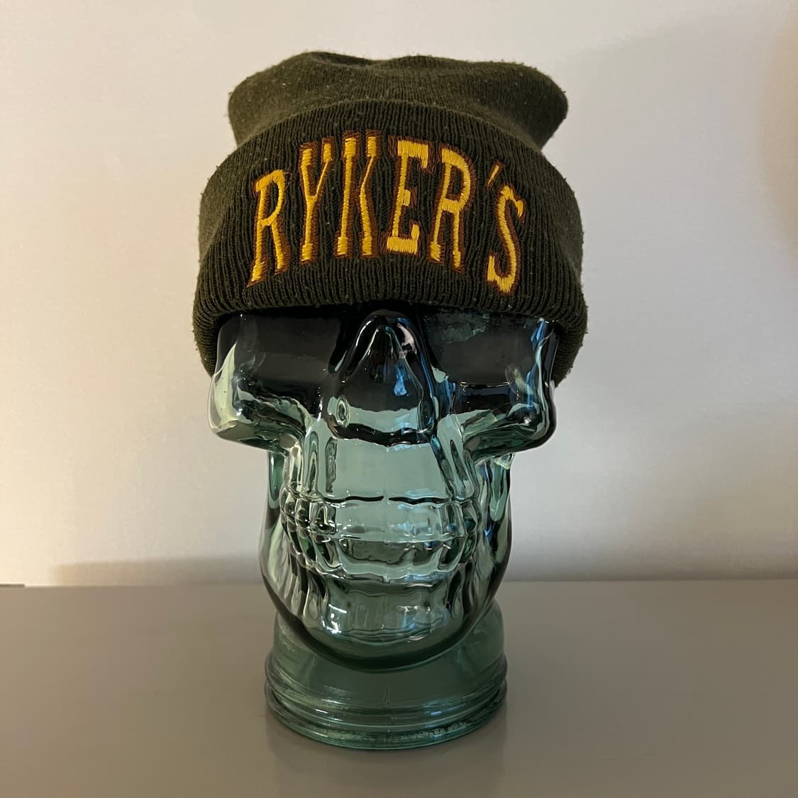 빈티지 90s RYKERS 밴드 로고 니트 비니 상품이미지4
