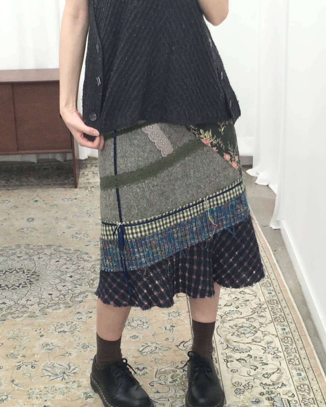 패치 미디 스커트 상품이미지2