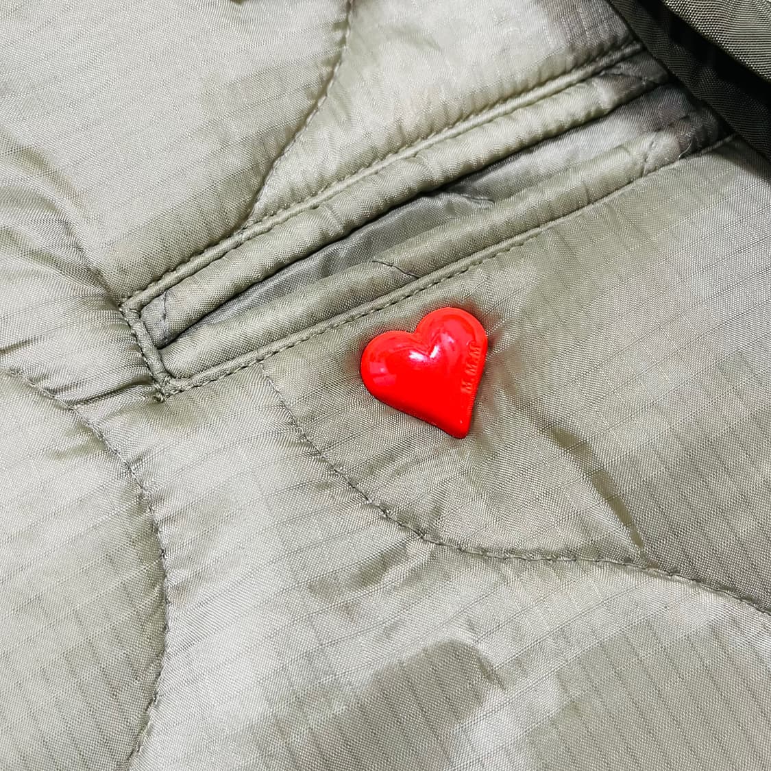 엠엠엠 진스 필드 퀄팅 라이너 카키 러브 자켓 상품이미지8