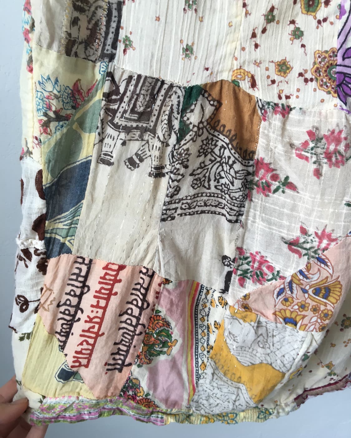 Ethnic mood patchwork blouse 상품이미지4