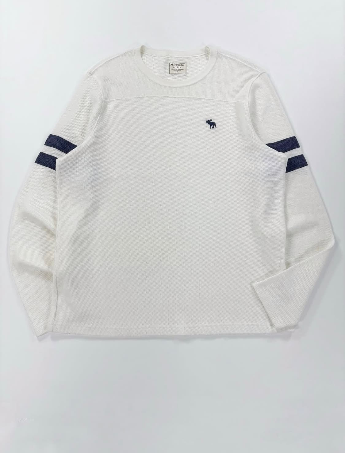 아베크롬비 크림 아이보리 와플 니트   상품이미지1