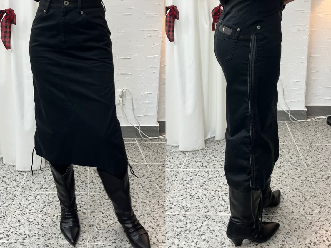 side string shirred midi skirt 상품이미지5