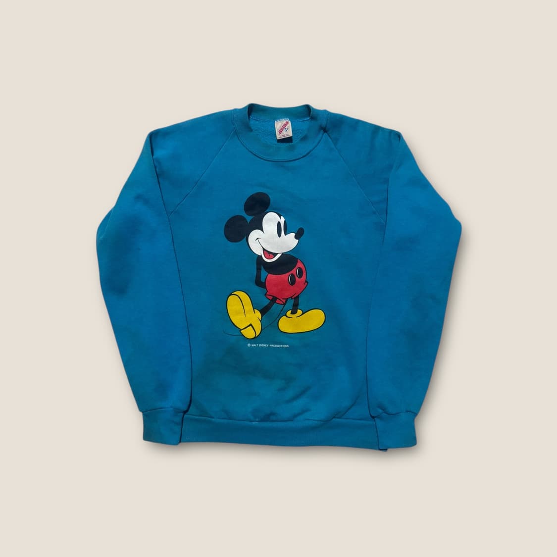 90s USA Jerzees 미키마우스 스웻셔츠 M 상품이미지1