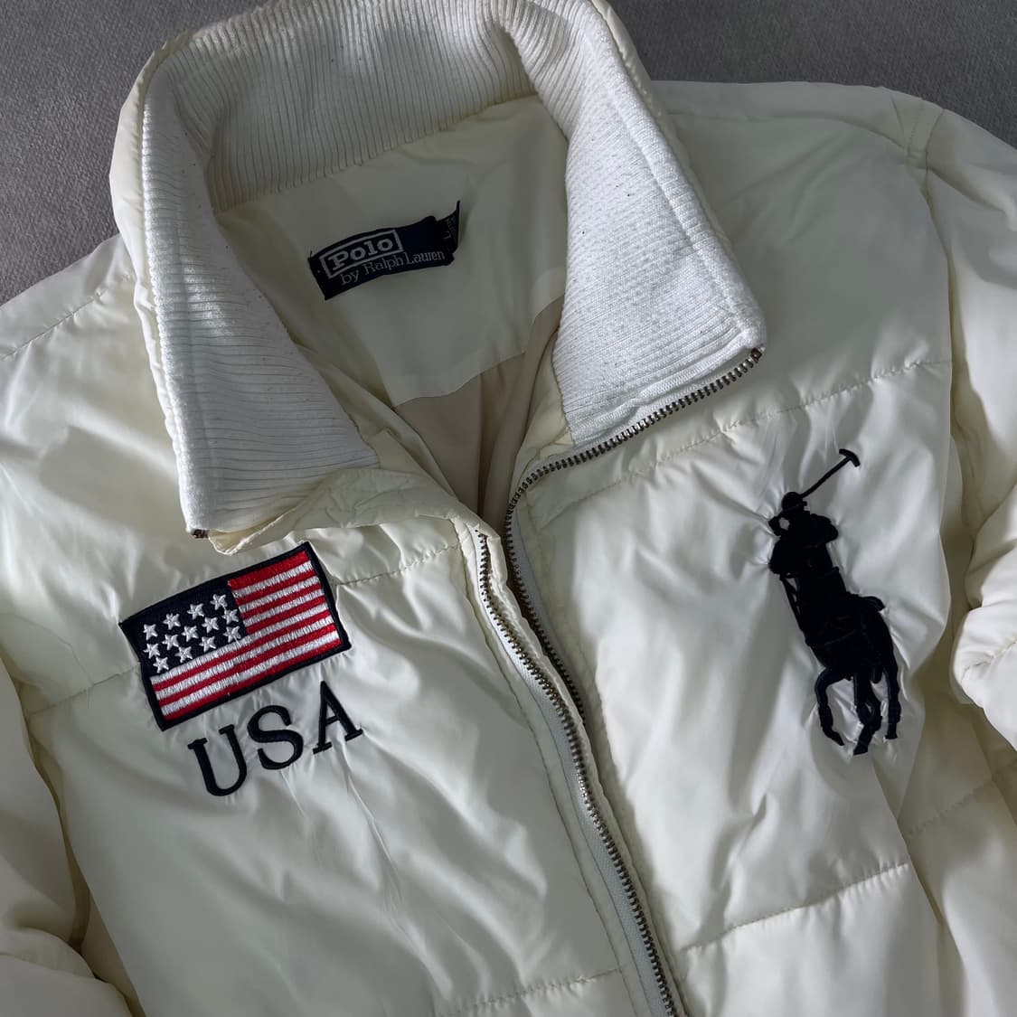 100 폴로랄프로렌 빅포니 USA 성조기 푸퍼 패딩 상품이미지3