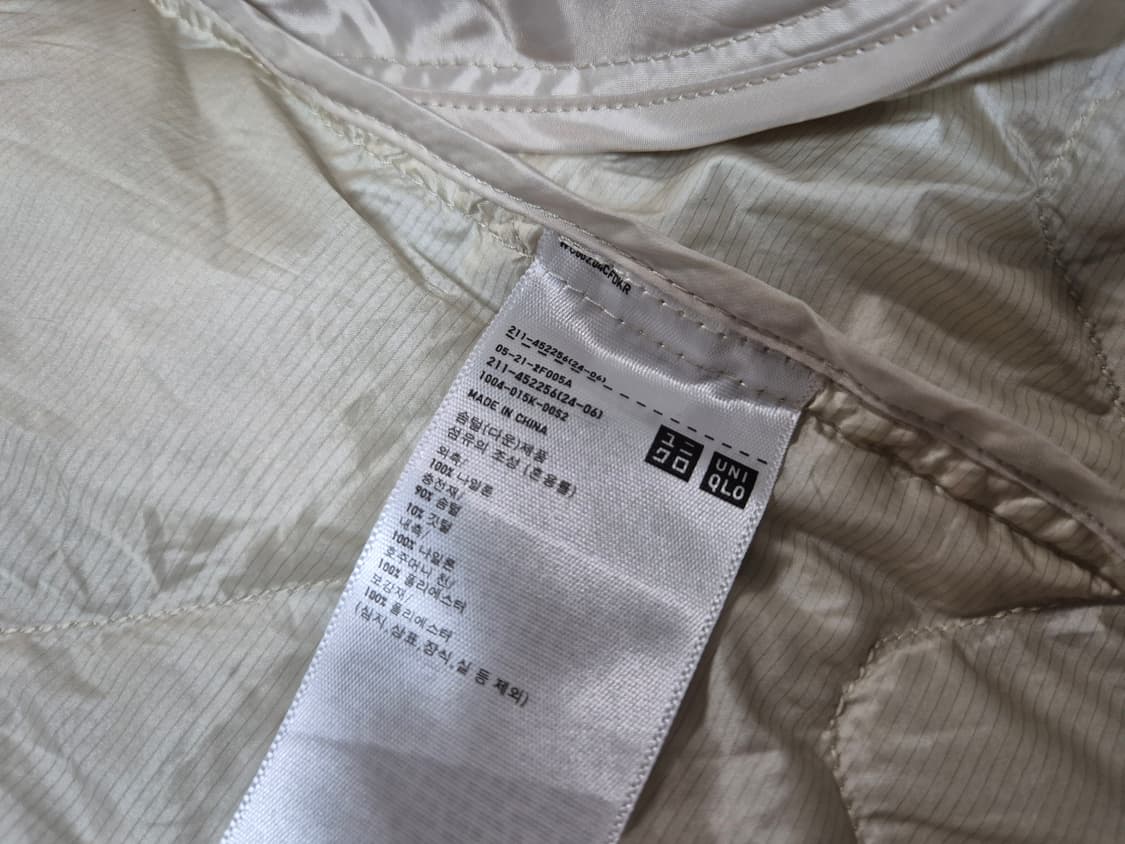 유니클로 여성 경량 다운 롱패딩 조끼 M 상품이미지7