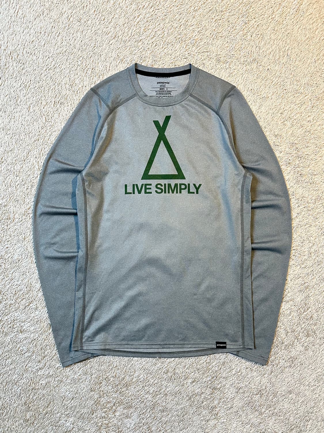 파타고니아 LIVE SIMPLY 기능성 롱슬리브 긴팔 그레이 상품이미지1