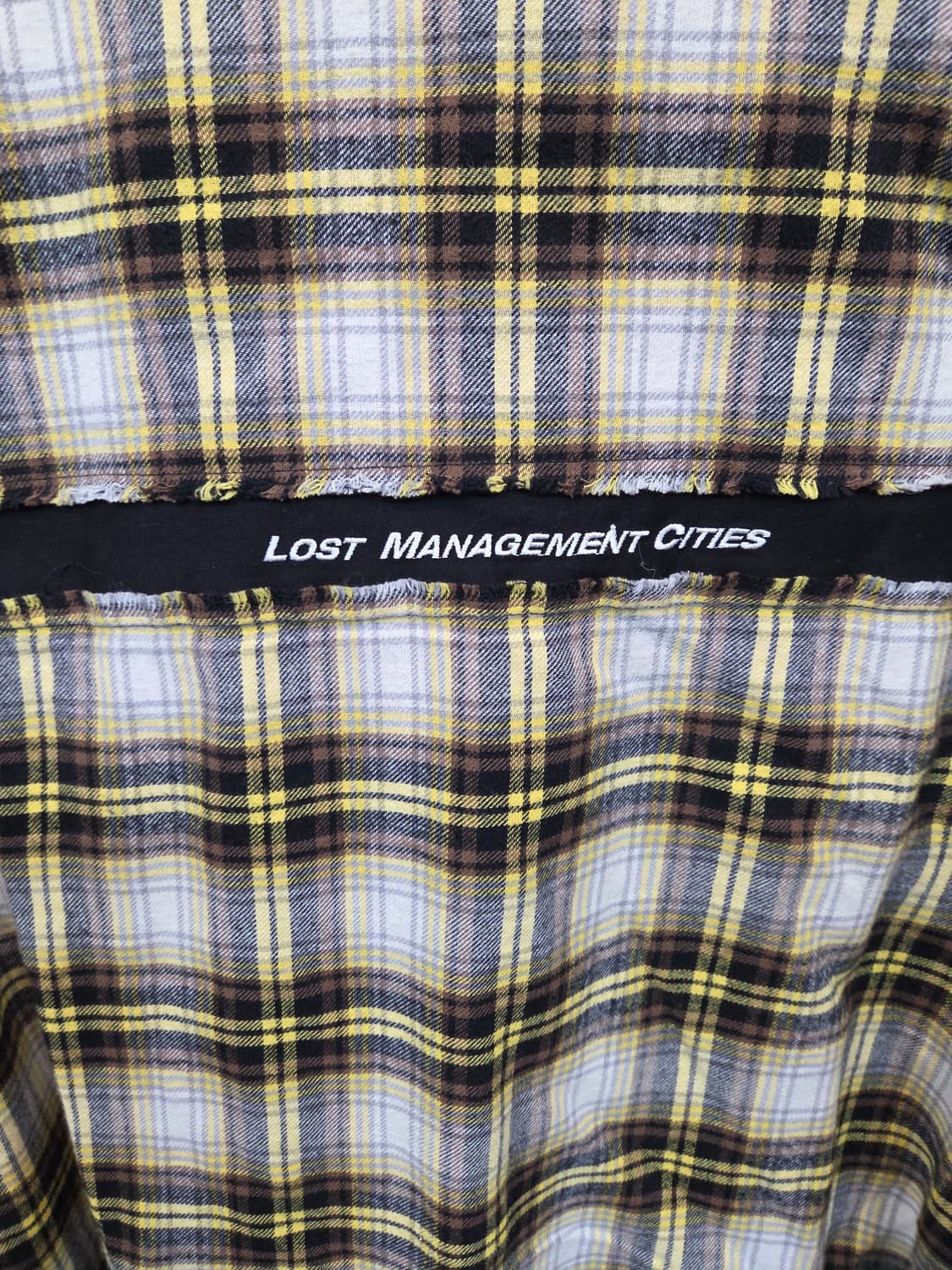 Lmc 레터링 울 체크 셔츠 2사이즈 대략 xl 상품이미지3