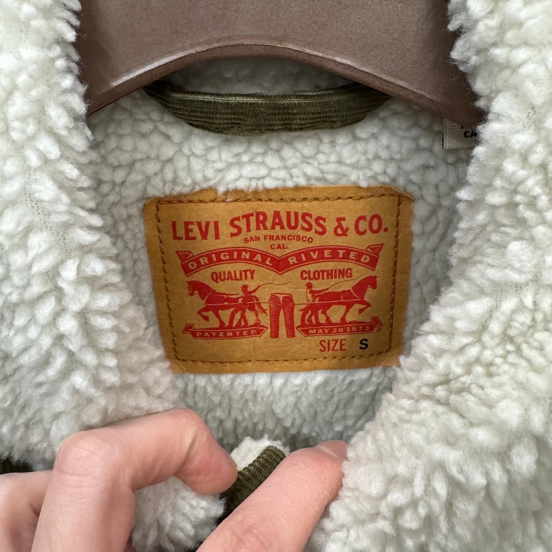 리바이스 타입 3 쉐르파 코듀로이 트러커 자켓 카키 상품이미지5