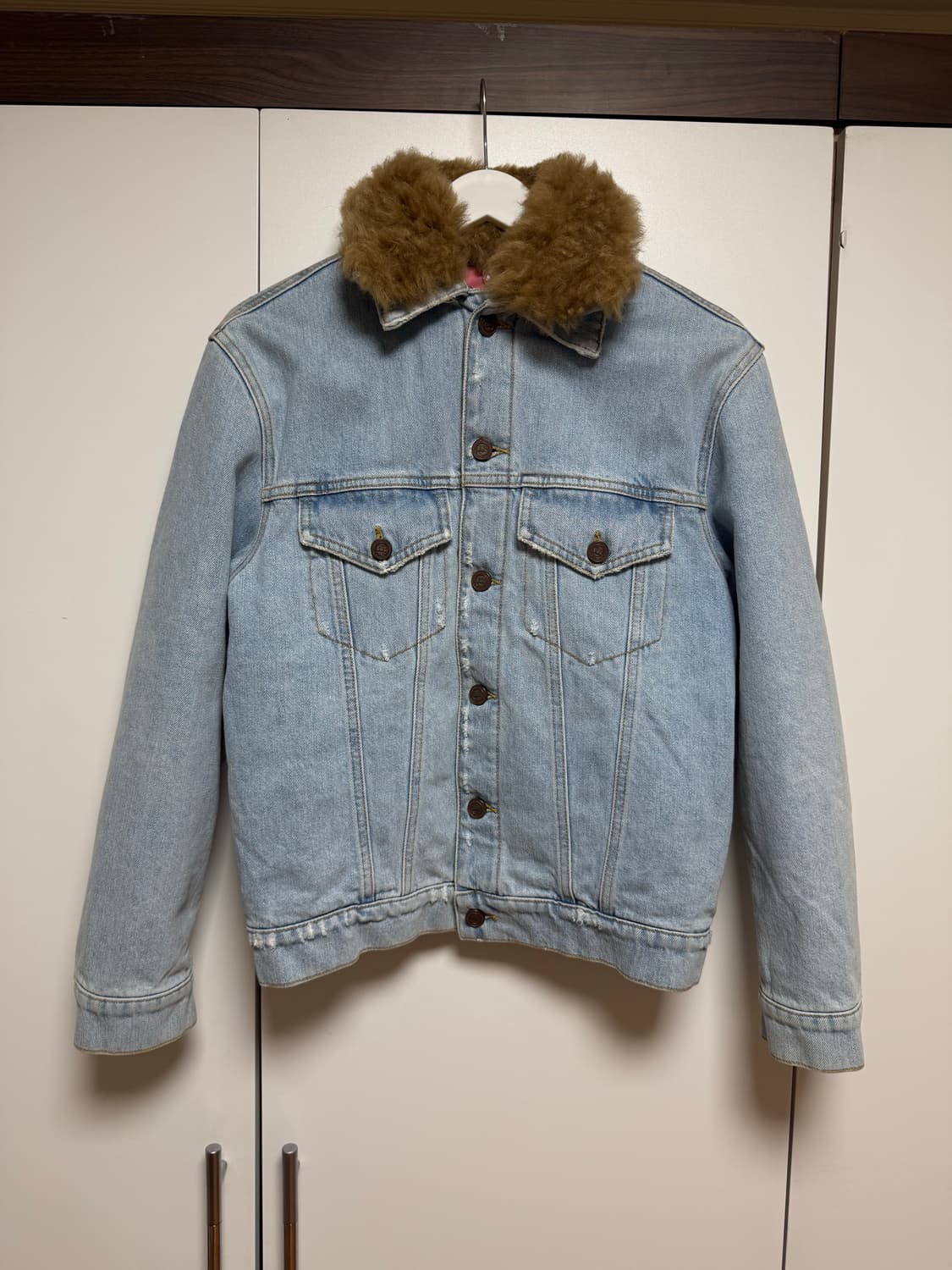 ERL 퍼 카라 데님자켓 (S) 상품이미지2