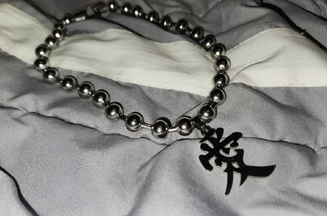 배송비포함가 사랑 애 한자 실버 목걸이 상품이미지1