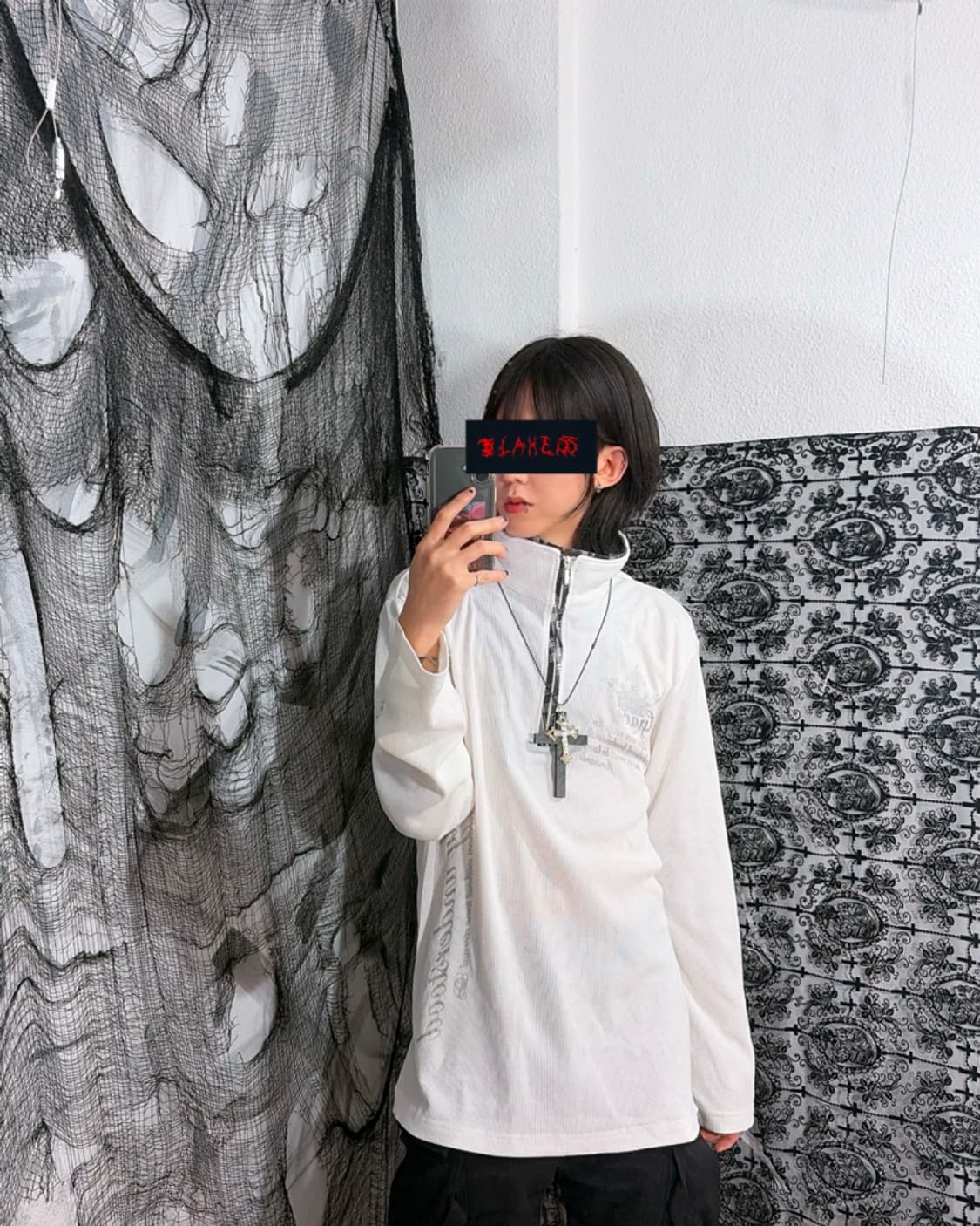 Y2K Layered lettering long sleeve unisex 상품이미지5