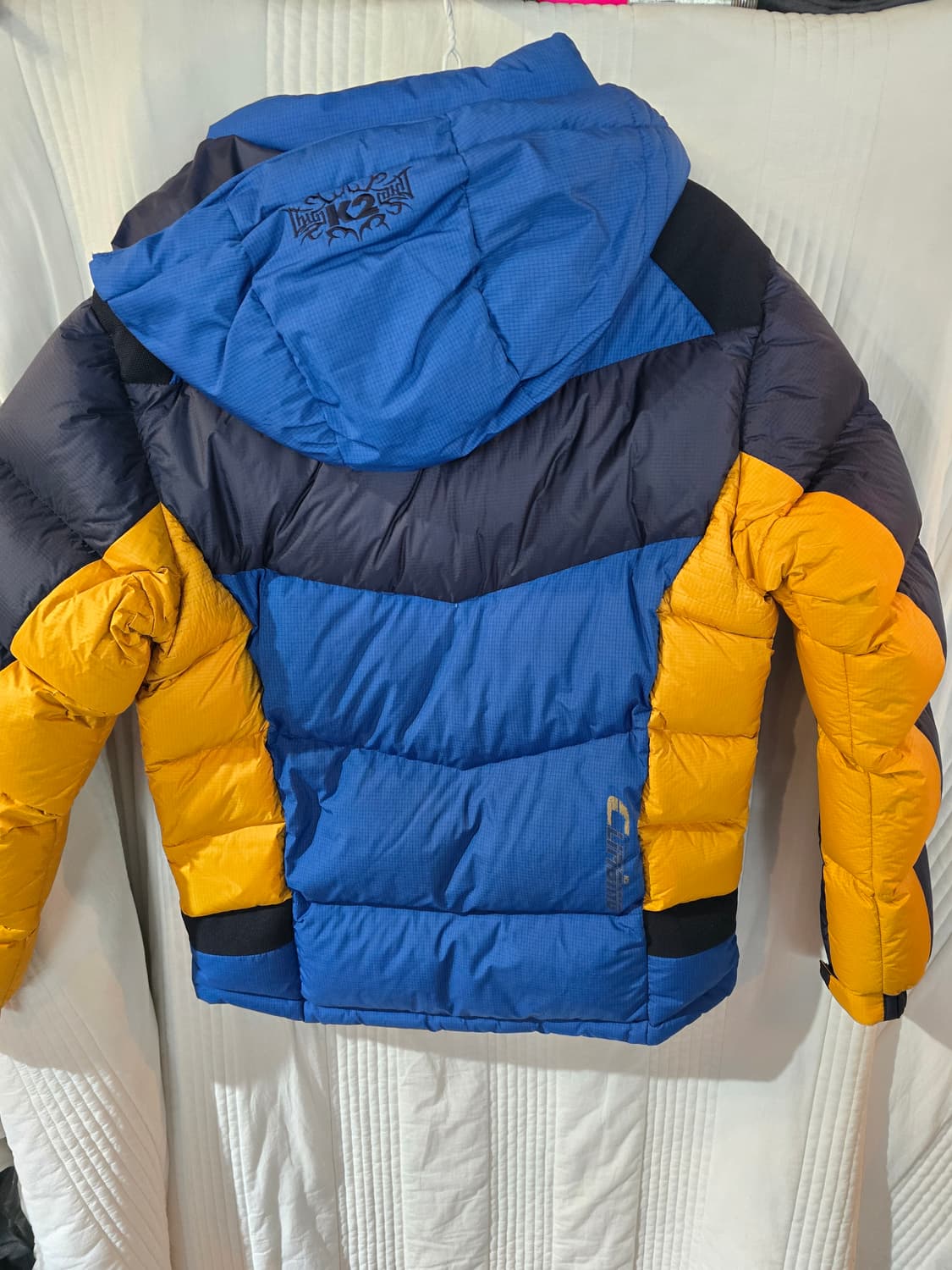 K2 블루/옐로우 오리털패딩 점퍼 상품이미지3