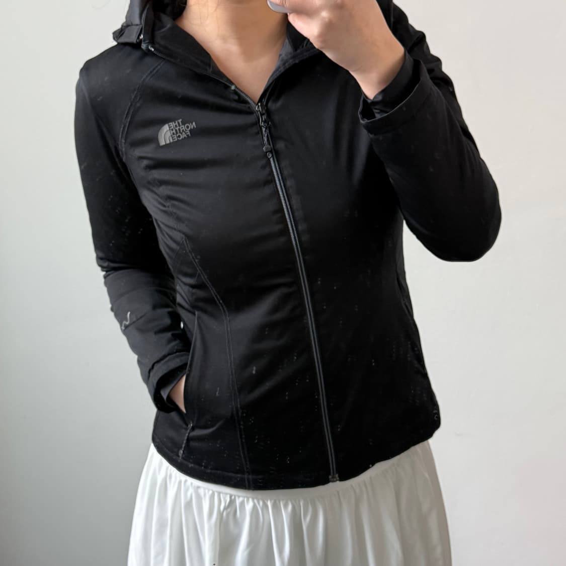 [S] 노스페이스 우먼 블랙 후디 자켓 상품이미지2