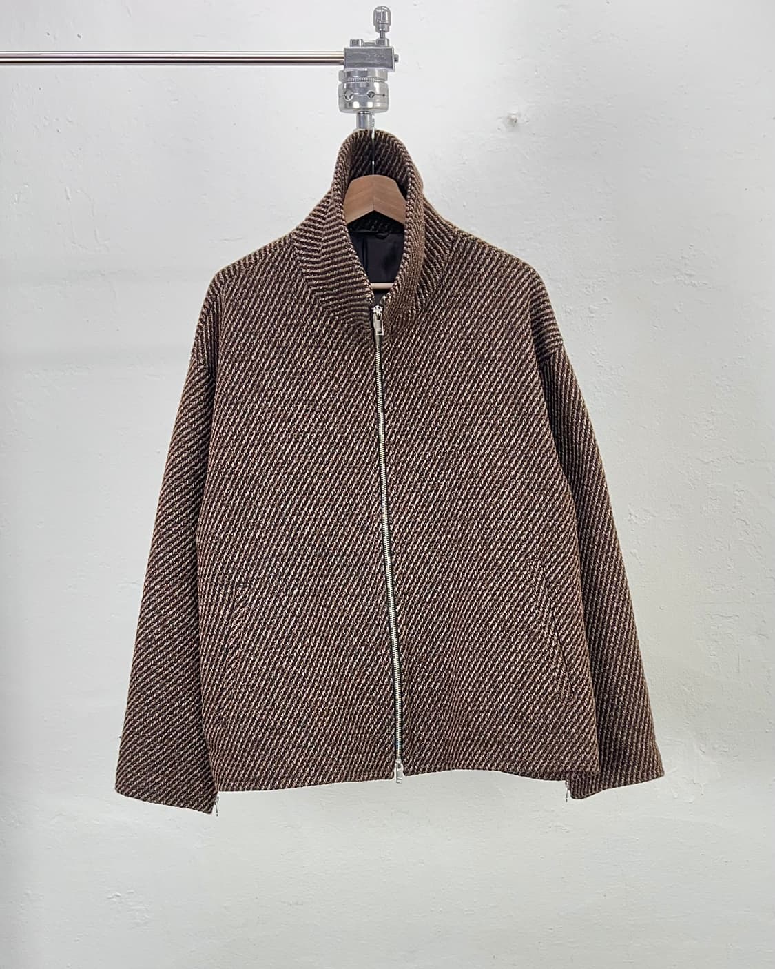 요크 23aw 프론트 하이넥 멀티 집 블루종 자켓 상품이미지1