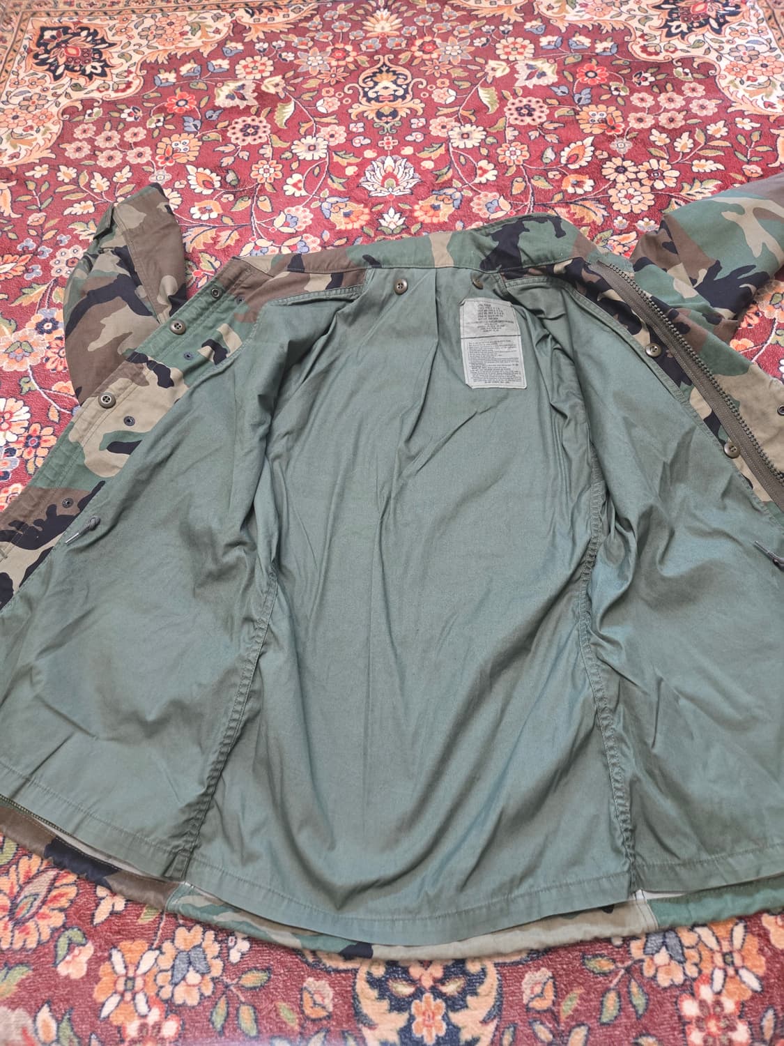 오리지널 US ARMY M65 필드 자켓 우드랜드(스몰/레귤러) 상품이미지8