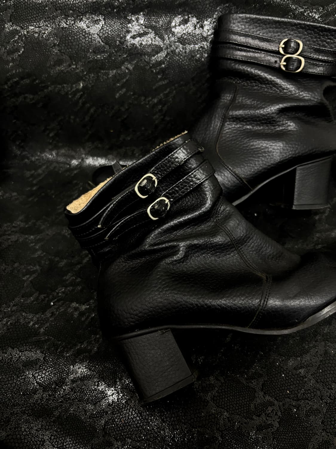 “Vintage” Chic Mood Black 2Buckle Detail 상품이미지2