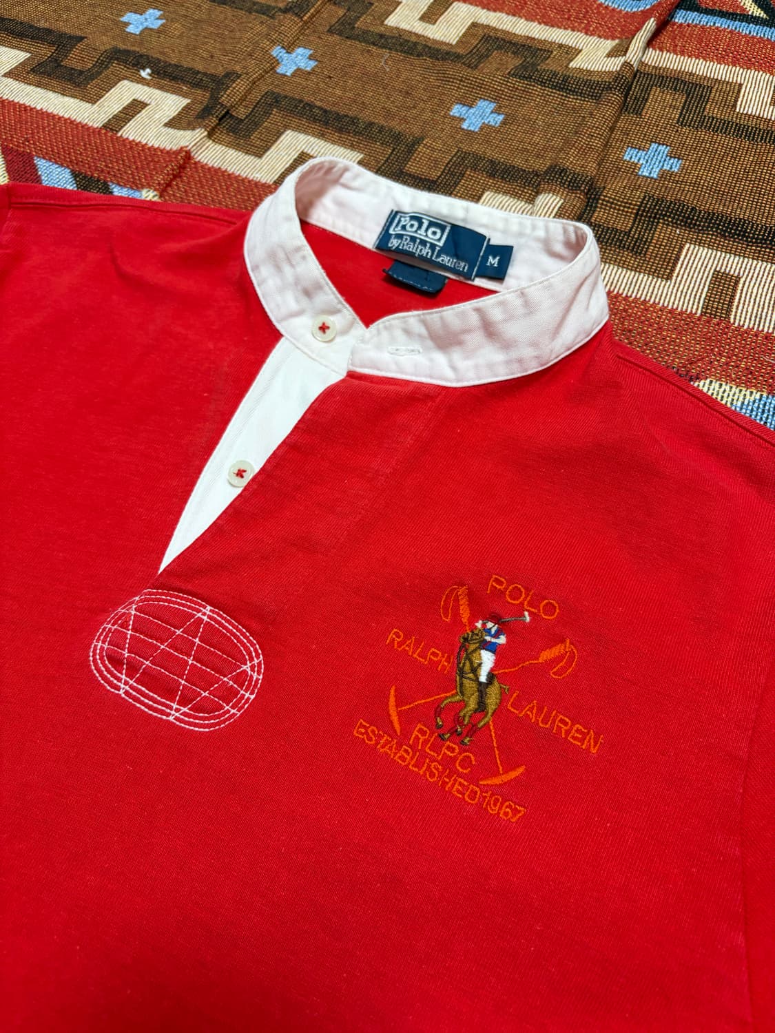 M) 폴로 랄프로렌 빅포니 럭비 티셔츠 차이나넥 상품이미지3