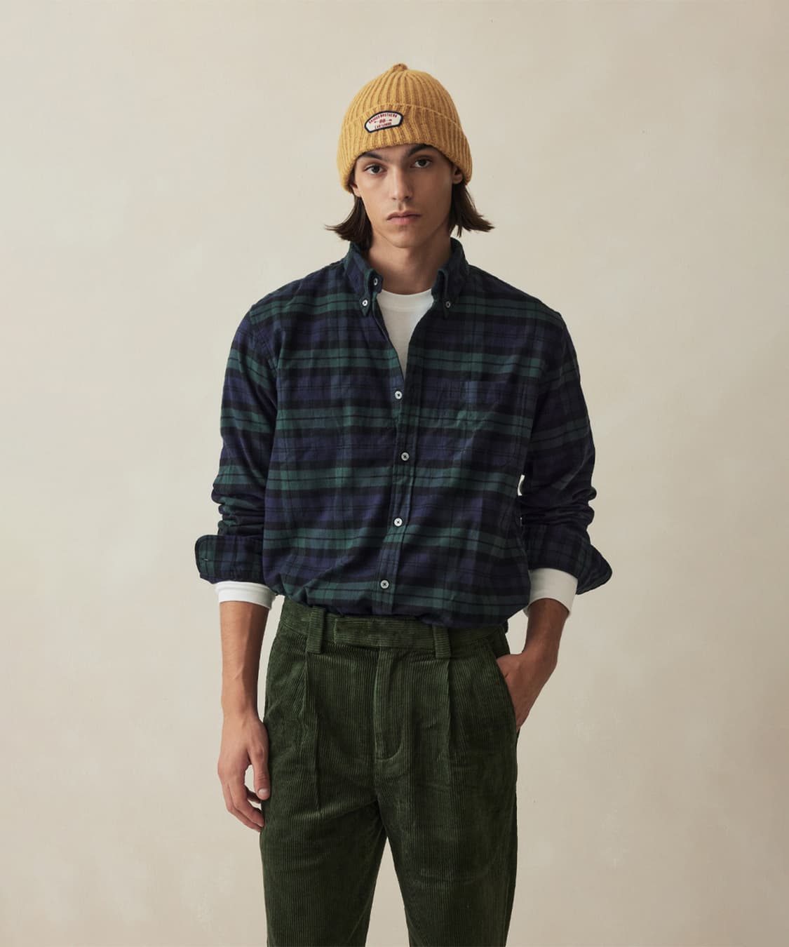 브룩스 브라더스 소멜로스 플란넬 체크 셔츠 상품이미지1