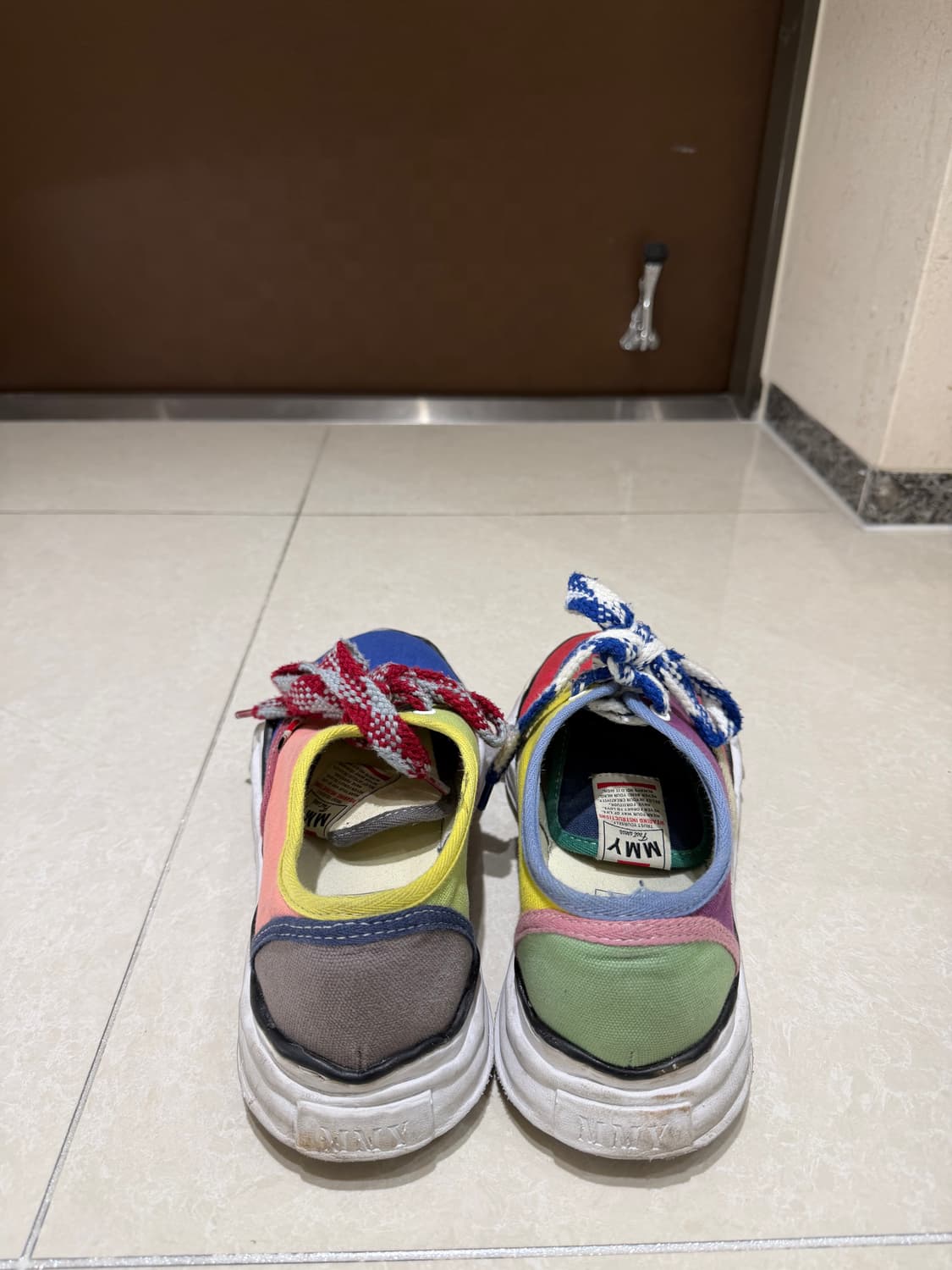 [EU 41] MMY 메종 미하라 야스히로 베이커 캔버스 로우 멀티컬러 상품이미지5