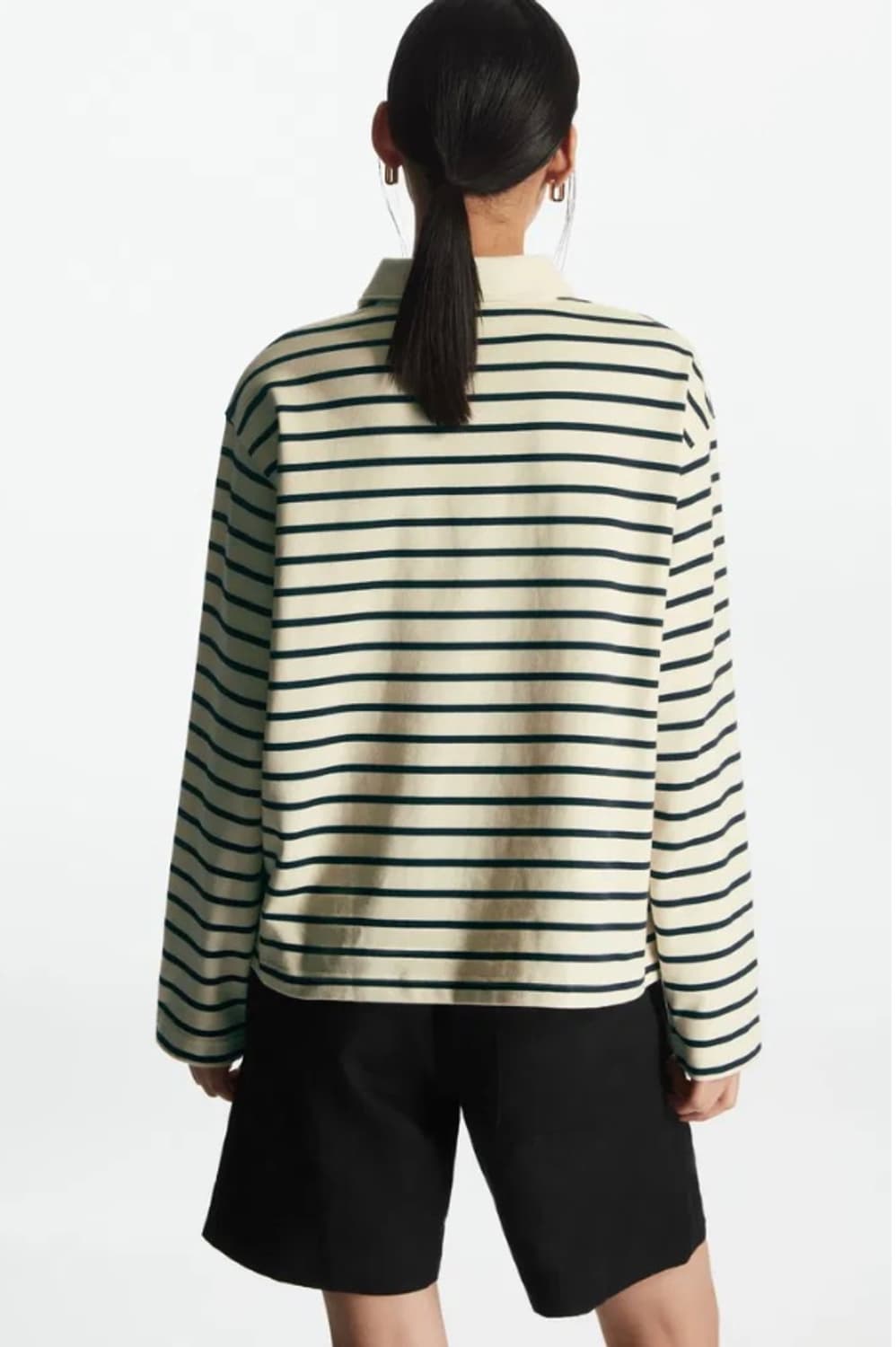 코스 스트라이프 카라 티셔츠 상품이미지2