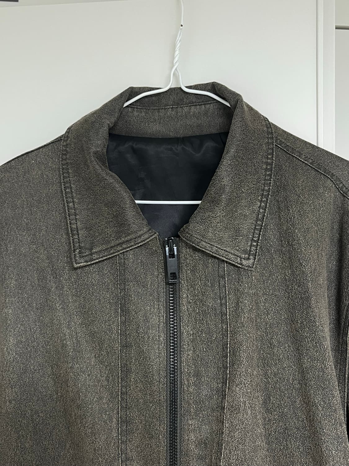 라퍼지스토어 버핑레더 오버핏 MA-1자켓 /size L 상품이미지5