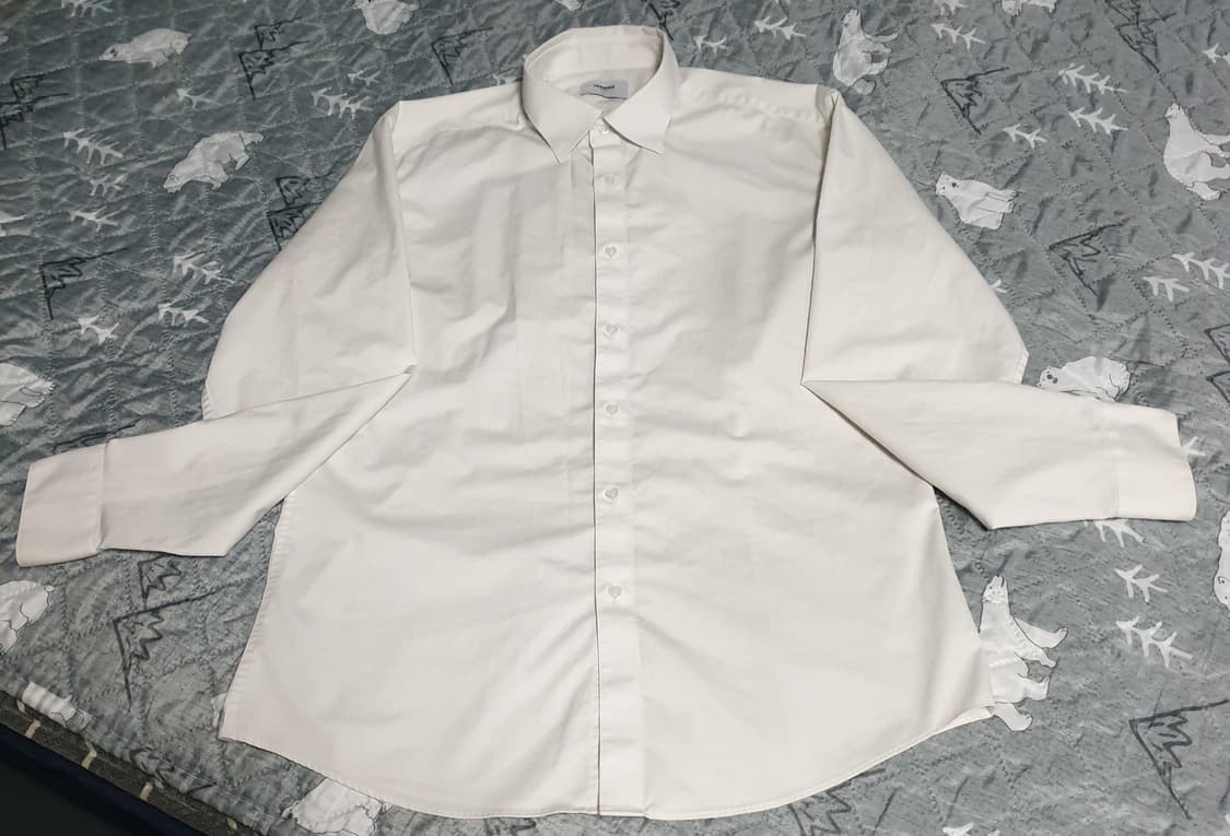 레노마 PARIS 슬림핏 정장 긴팔셔츠 크림 (105) 상품이미지1