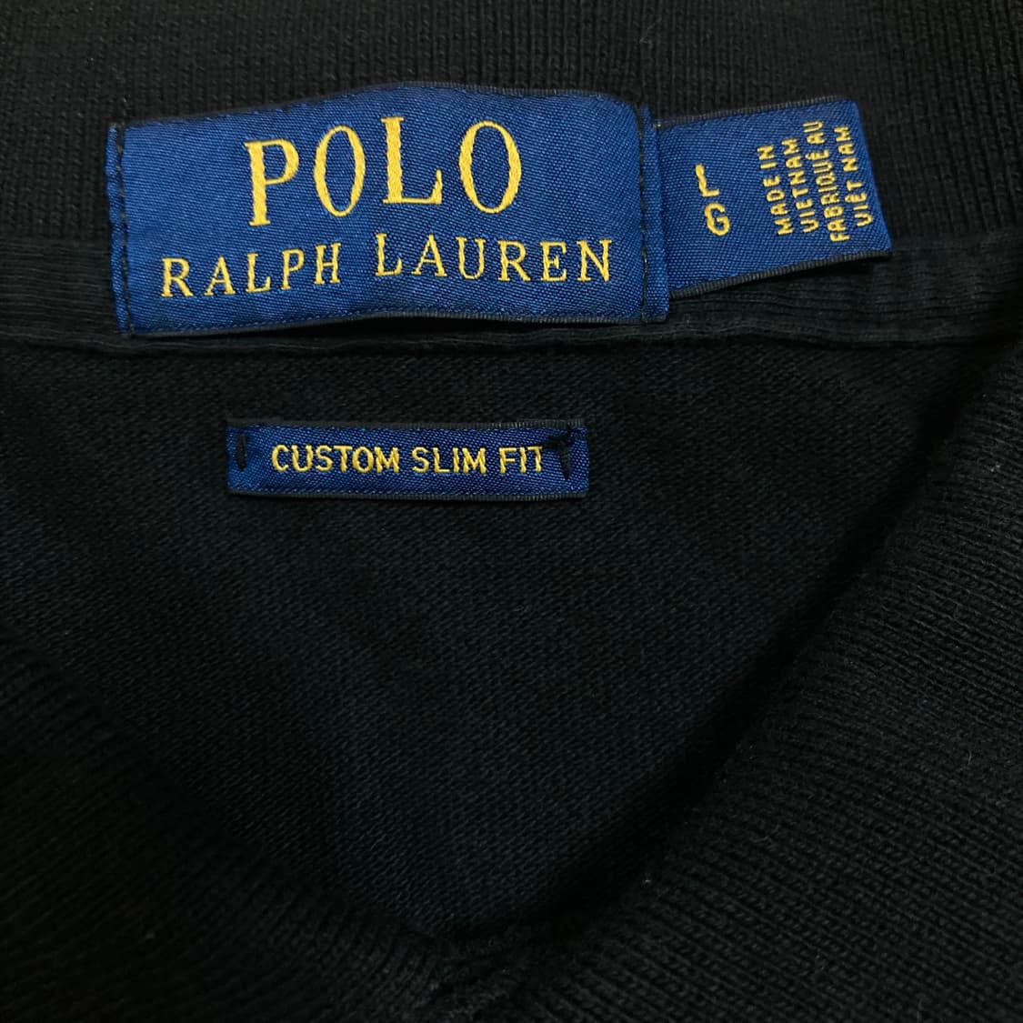 폴로 랄프로렌 스몰 포니 로고 블랙 미니멀 카라 반팔티 상품이미지3