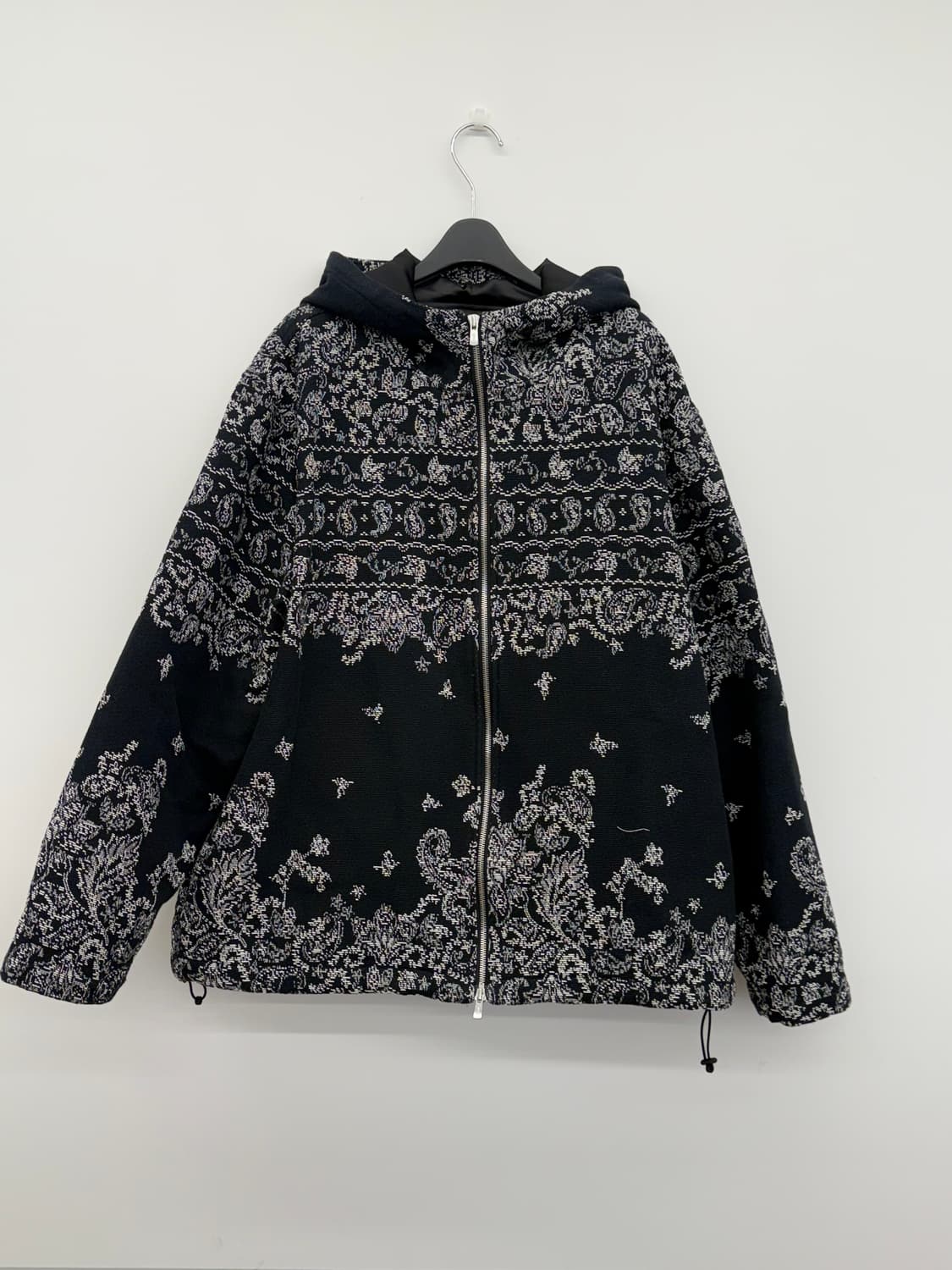 [XL] Kith 키스 101 브레이든 태피스트리 풀 집 후디 블랙 상품이미지5