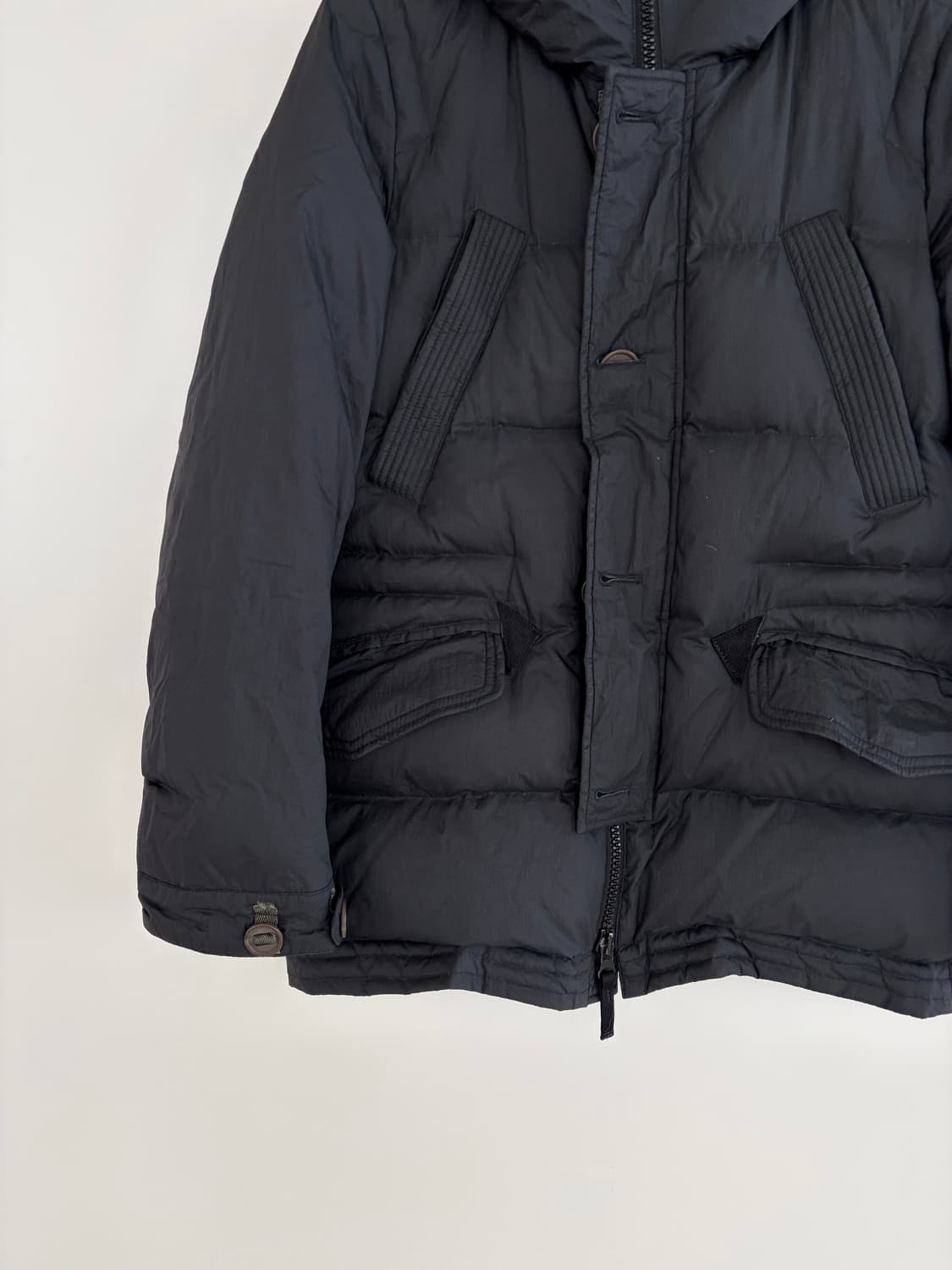 인터메조 블랙 후드 패딩 상품이미지2