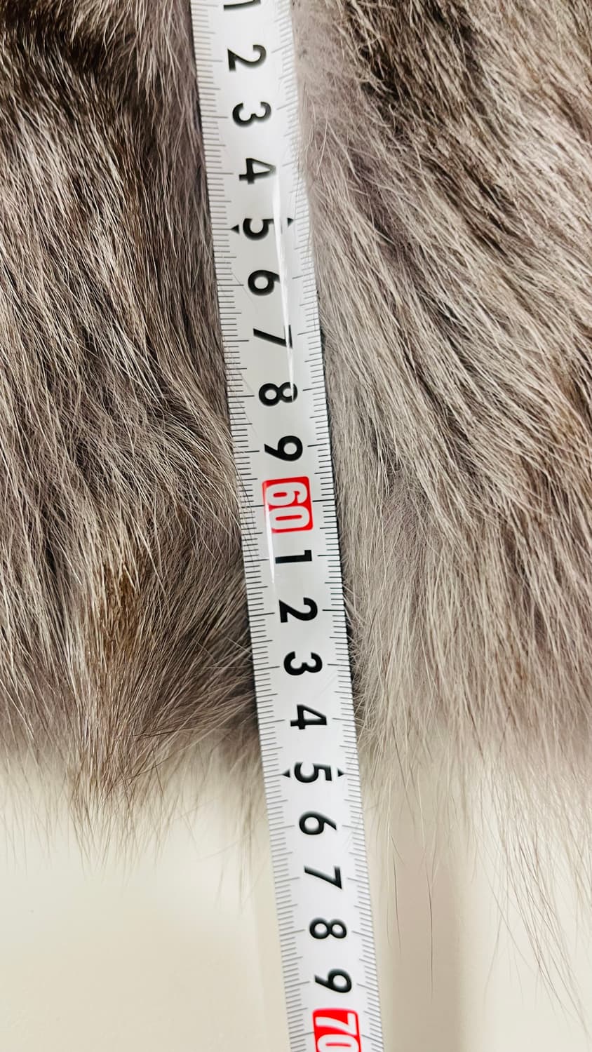 프루 FROU 천연 그레이 폭스퍼 집업 자켓  실착 2회 따뜻하고 예쁨 상품이미지8