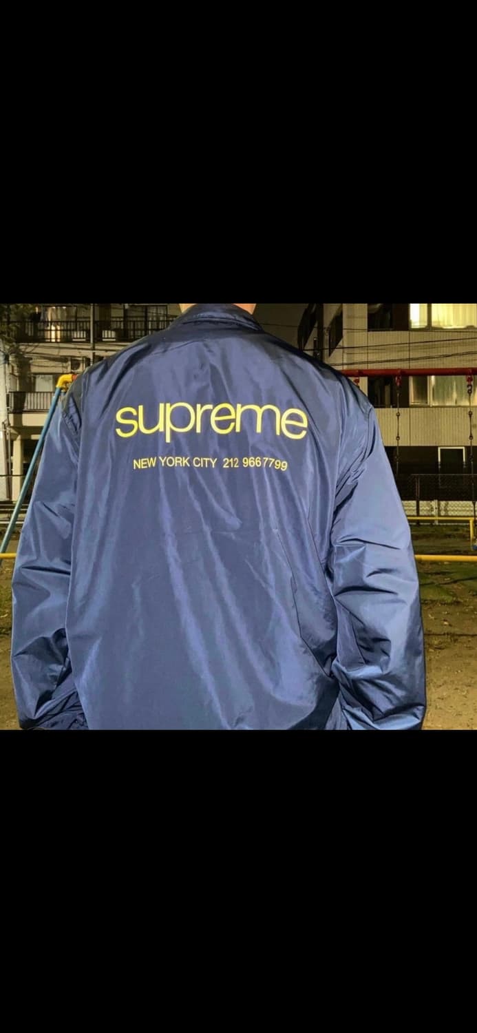 [S] 슈프림 NYC 코치 자켓 네이비 - 23FW 상품이미지4