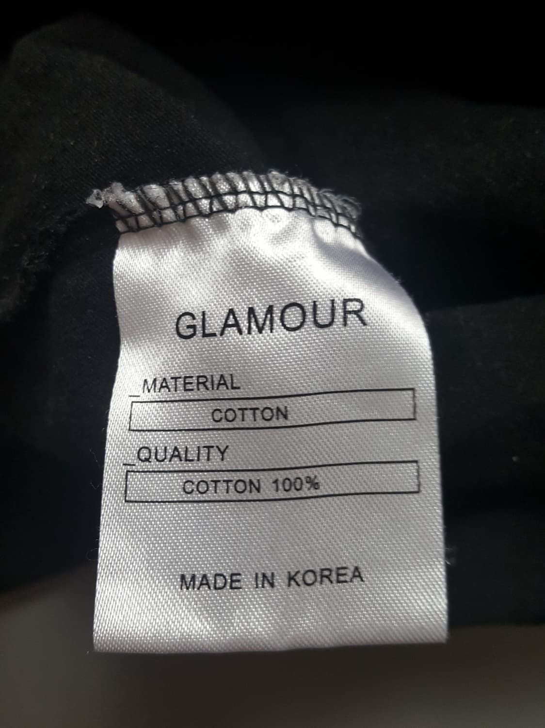 [프리] 글래머 핸드 프린팅 박스 반팔 티셔츠 블랙 상품이미지6