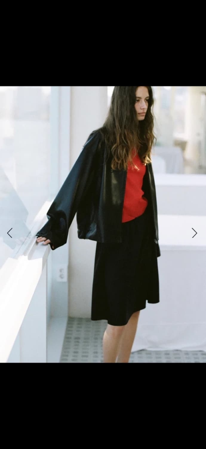 le917 르917 SIMONE 시모네 비건 레더 자켓 36 상품이미지1